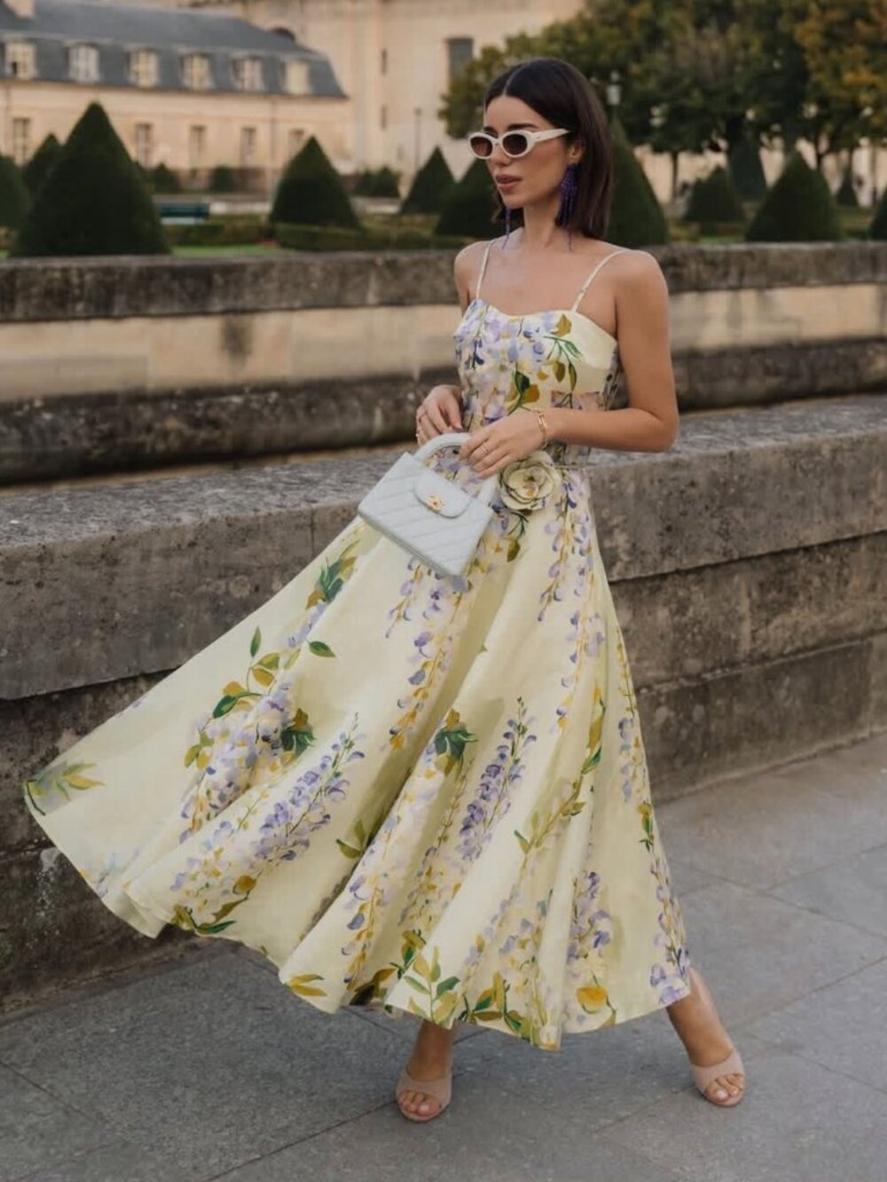 Leo Lin Mariela floral midi dress